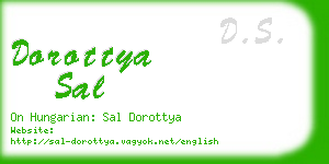 dorottya sal business card